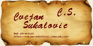Cvejan Šukalović vizit kartica
